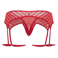 CandyMan String Porte-Jarretelles Hedion Rouge